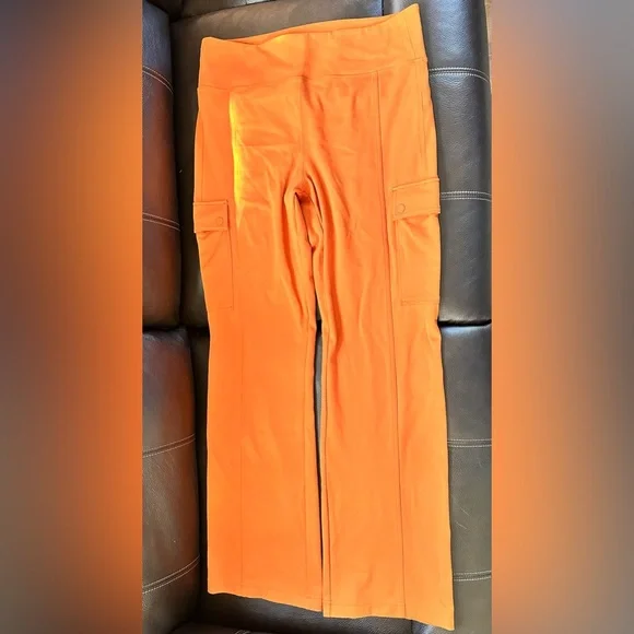 Athleta Delancey Straight Cargo Pant Orange - Picture 7 of 14